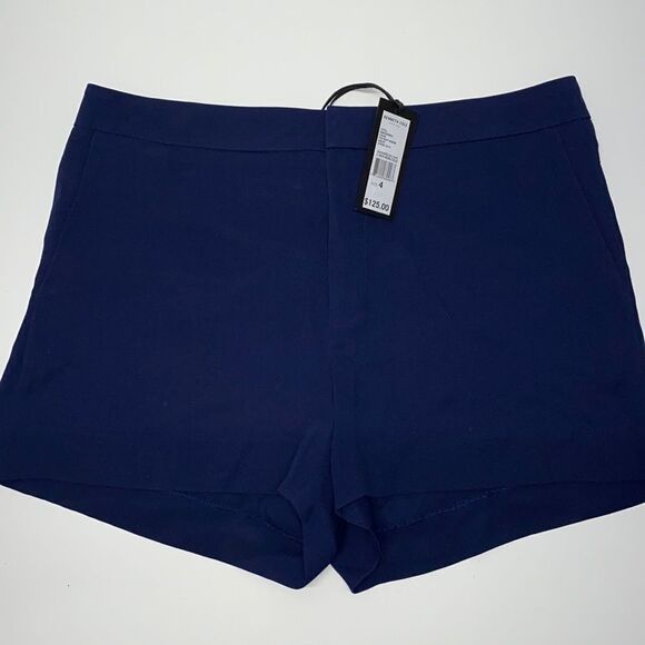 Kenneth Cole New York Pants - 🔥KENNETH COLE BLACK LABEL SHORT 100% silk sz 4 New Navy